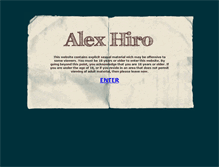 Tablet Screenshot of alexhiro.com